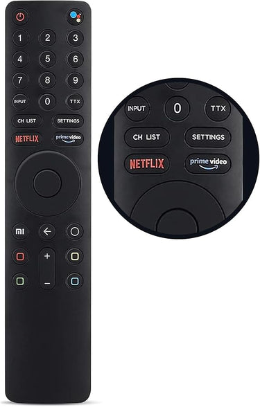 Leyf Ersatz Fernbedienung für Xiaomi Mi Stick - Kompatibel mit Xiaomi MI TV 4S 4A, XMRM- 010 L55MS-5A/L65M5-5ASP L32M5-5ASP L43M5-5ASP L55M5-5ASP L65M5-5ASP L65M5-5SIN, Bluetooth und Sprachsteuerung